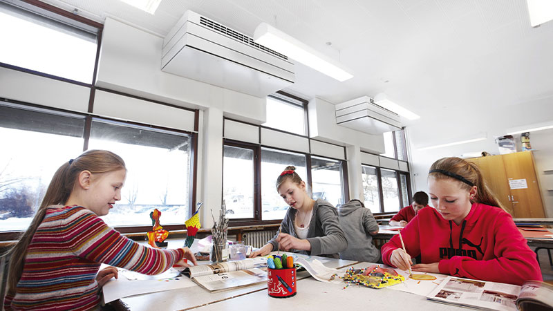 Gute Luft im Schulzimmer
