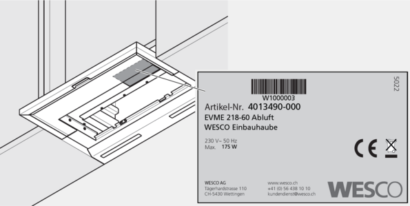 Typenschild-Wesco-Platzierung-EVME-218