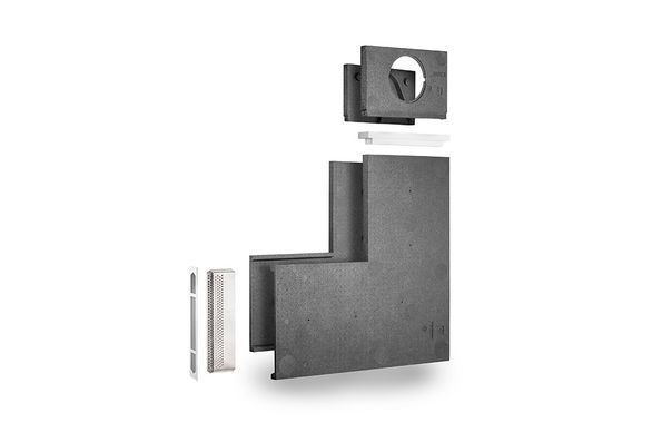 LUNOtherm-S Fassadenelement LUNOtherm-S mit L-Form